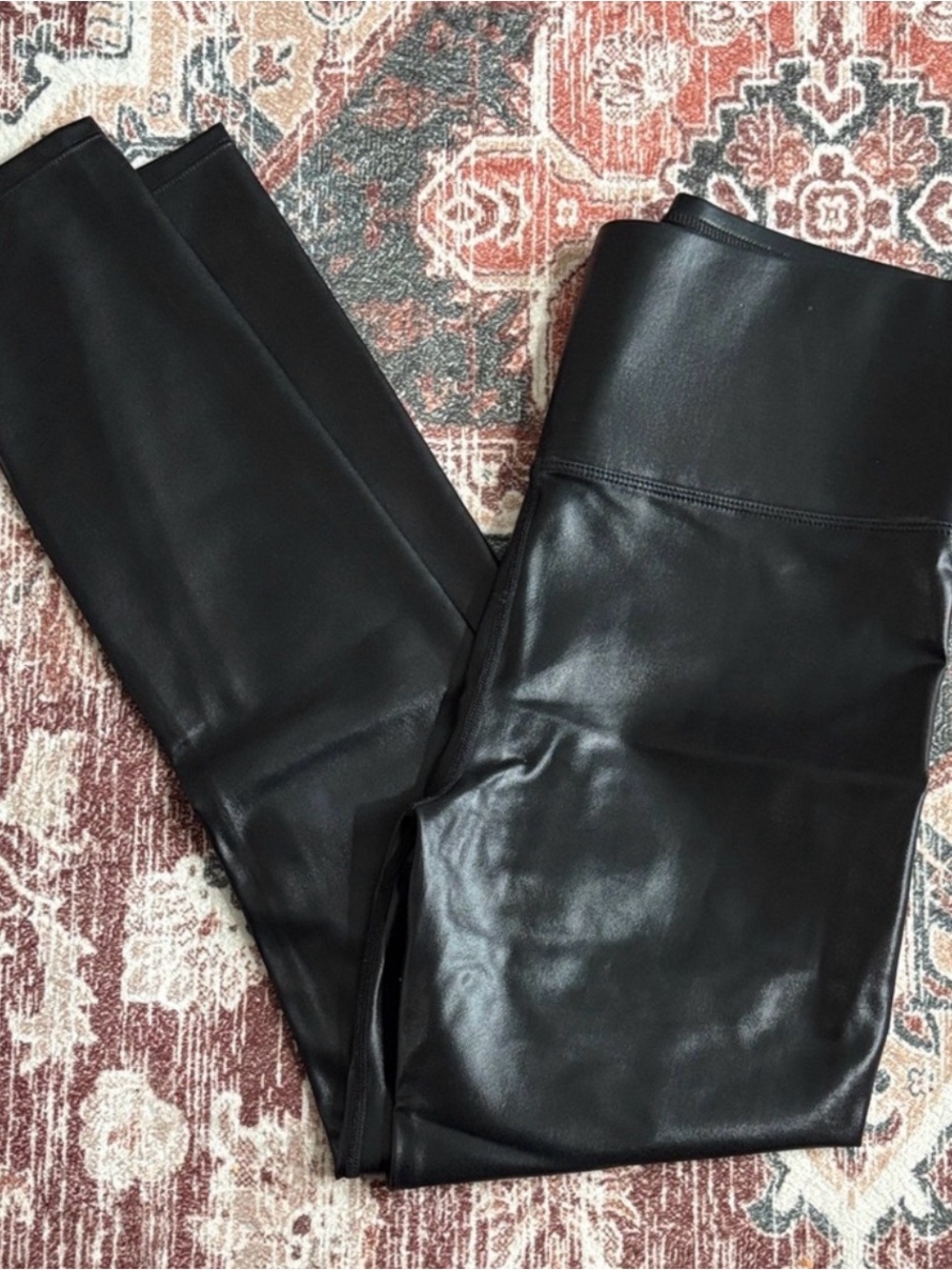 Black Faux Leather Women’s Skinny Leggings